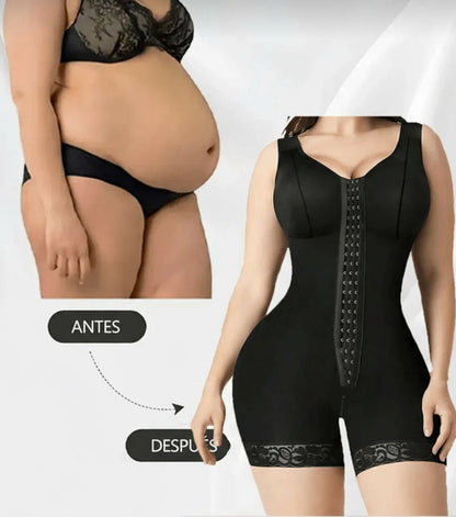 Faja Colombiana Premium con Encaje – Moldea Cintura y Levanta Glúteos.